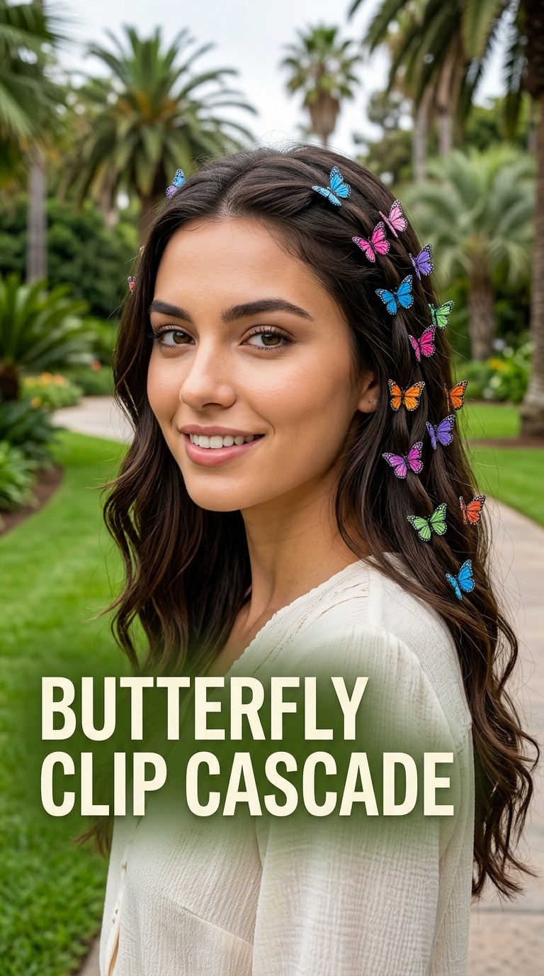 Butterfly Clip Cascade