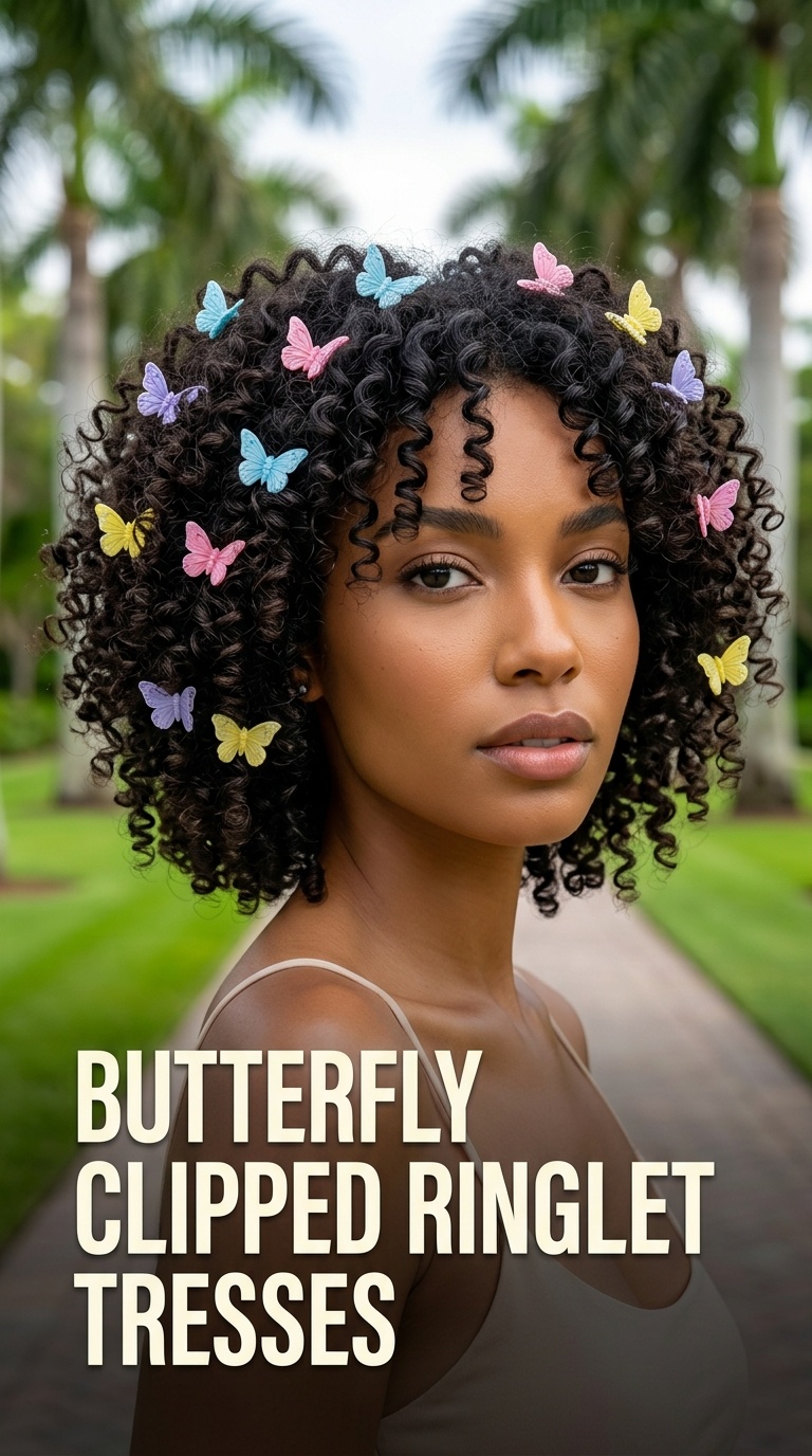 Butterfly Clipped Ringlet Tresses