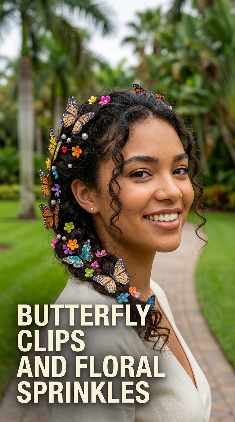 Butterfly Clips and Floral Sprinkles