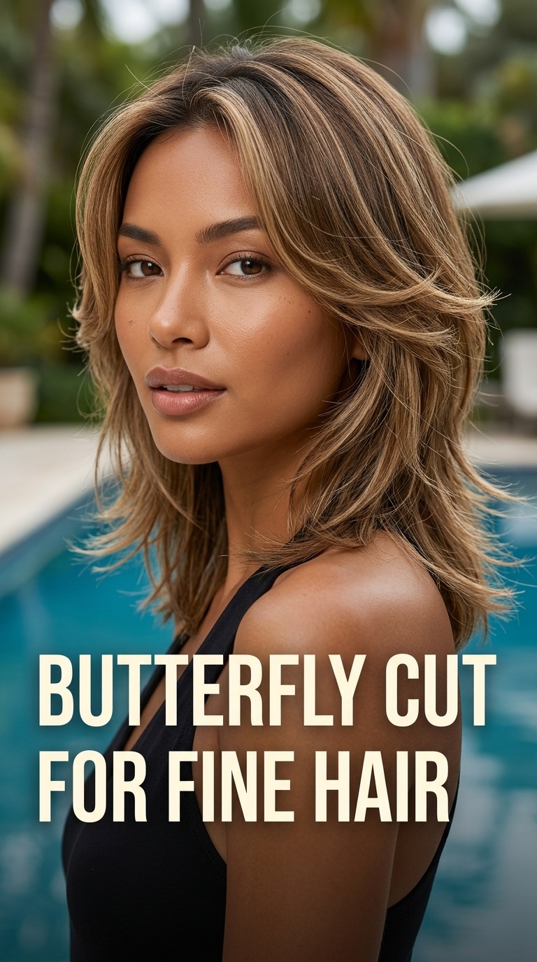 Butterfly Cut for Fine Hair