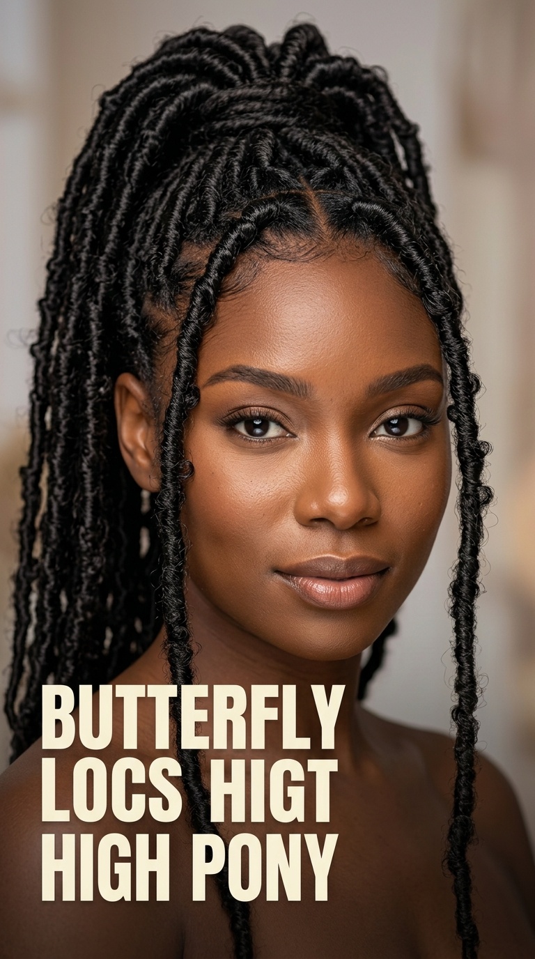 Butterfly Locs High Pony