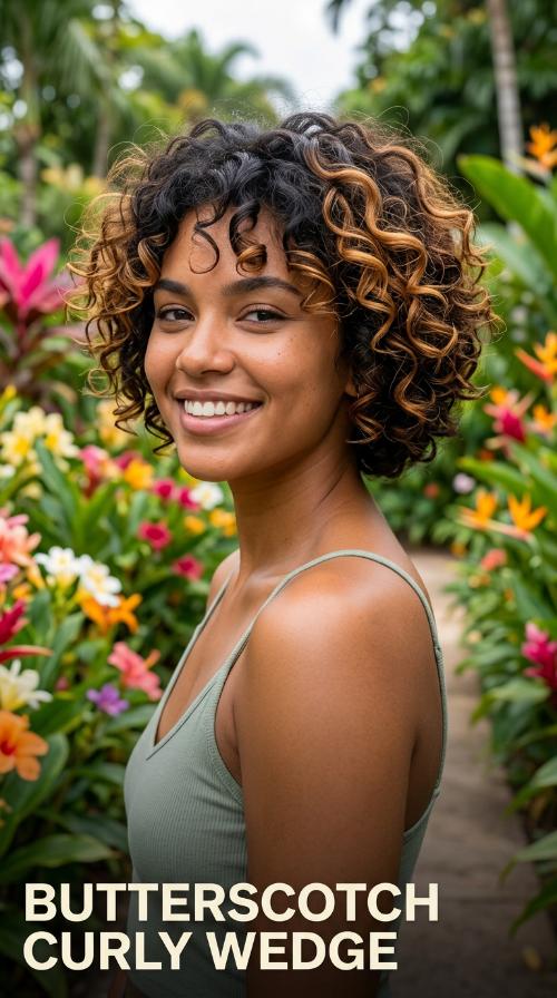 Butterscotch Curly Wedge