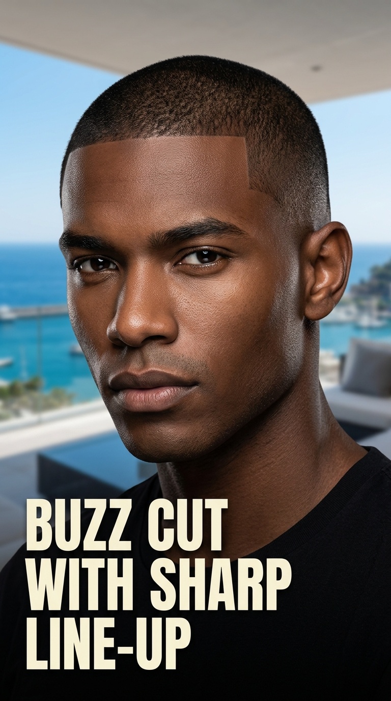 Buzz Cut with Sharp Line-Up