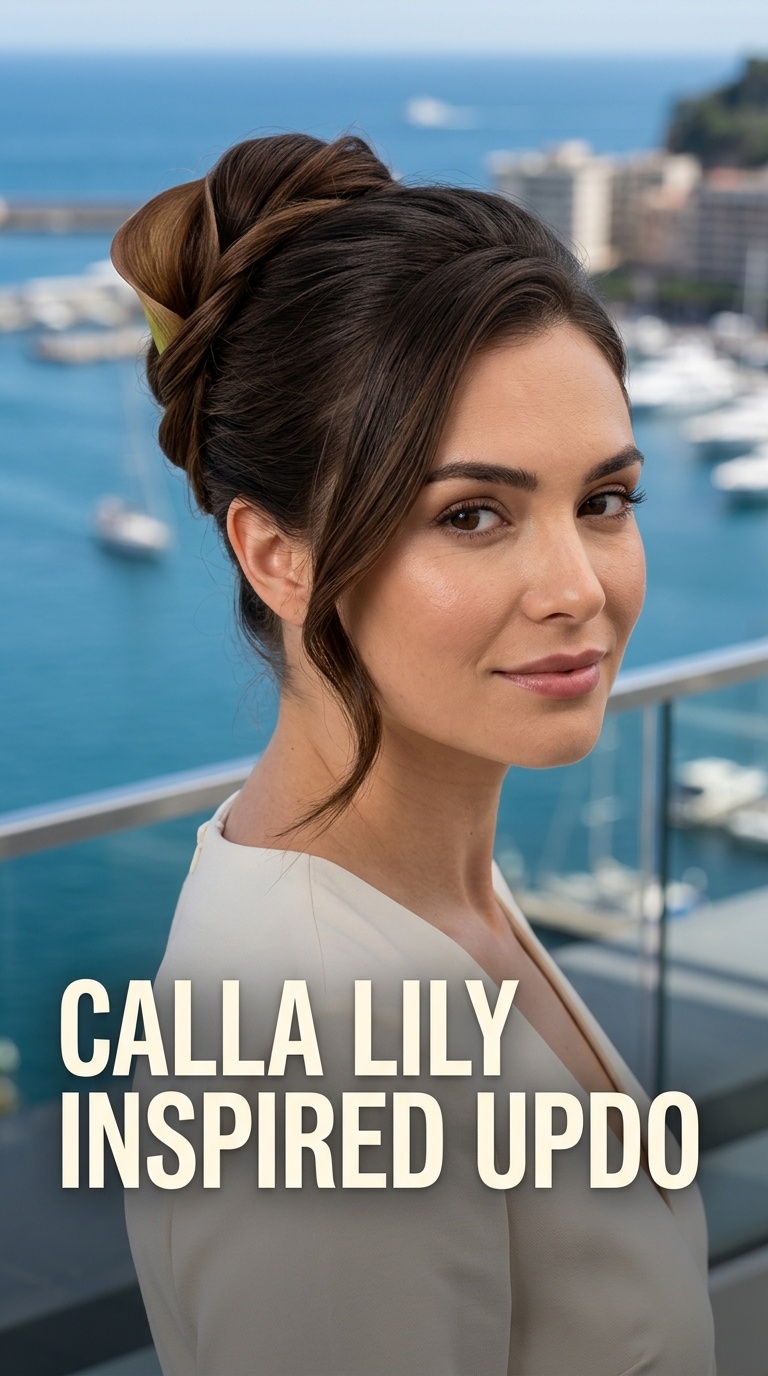 Calla Lily Inspired Updo