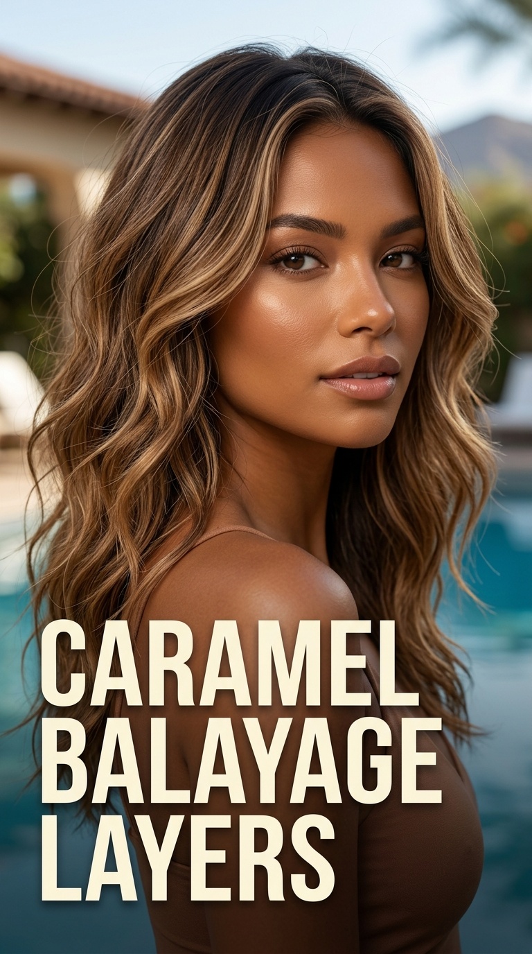 Caramel Balayage Layers
