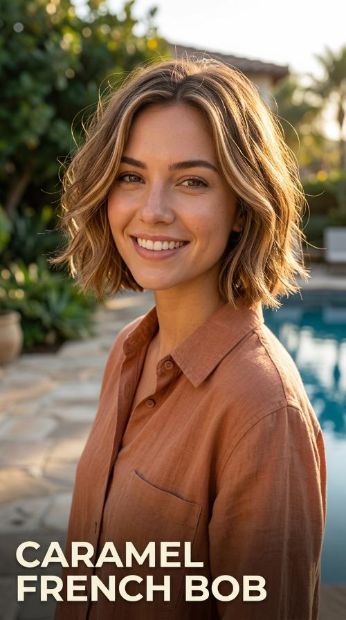 Caramel French Bob