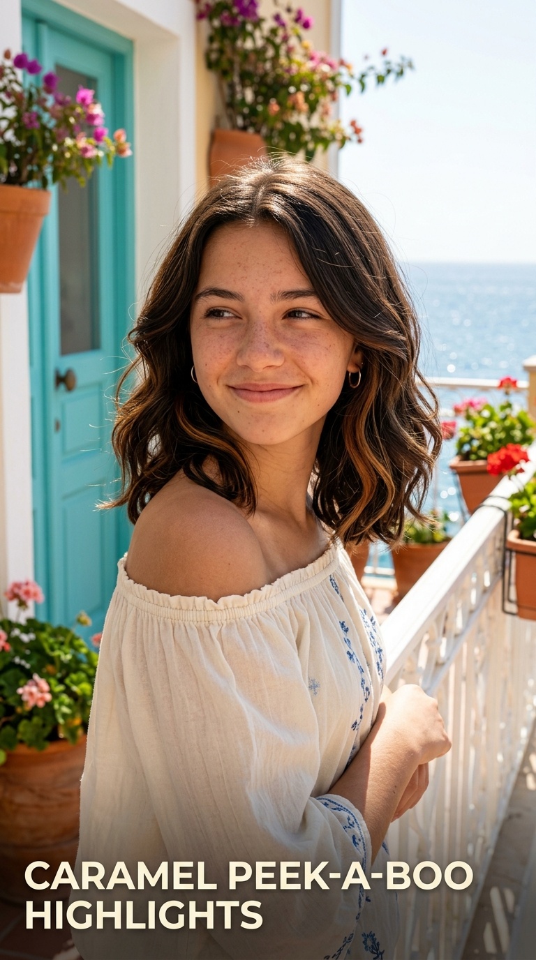 Caramel Peek-a-Boo Highlights