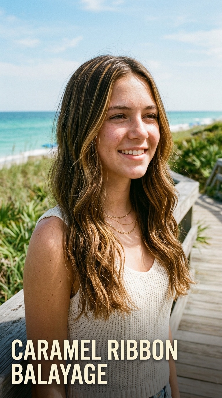 Caramel Ribbon Balayage