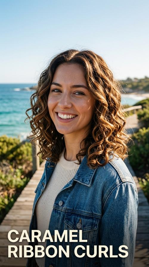 Caramel Ribbon Curls