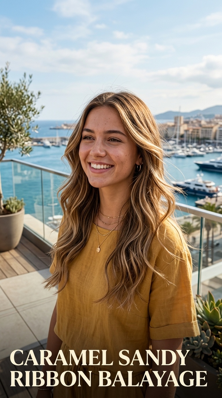 Caramel Sandy Ribbon Balayage