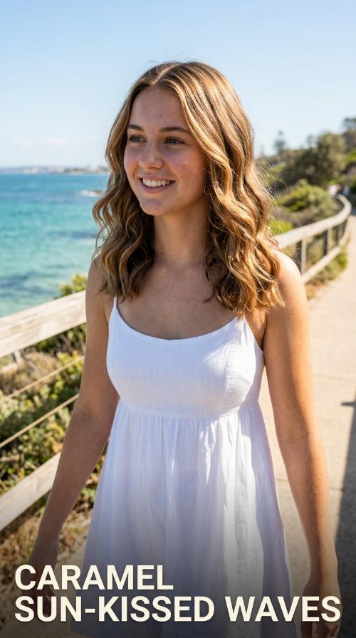 Caramel Sun-Kissed Waves