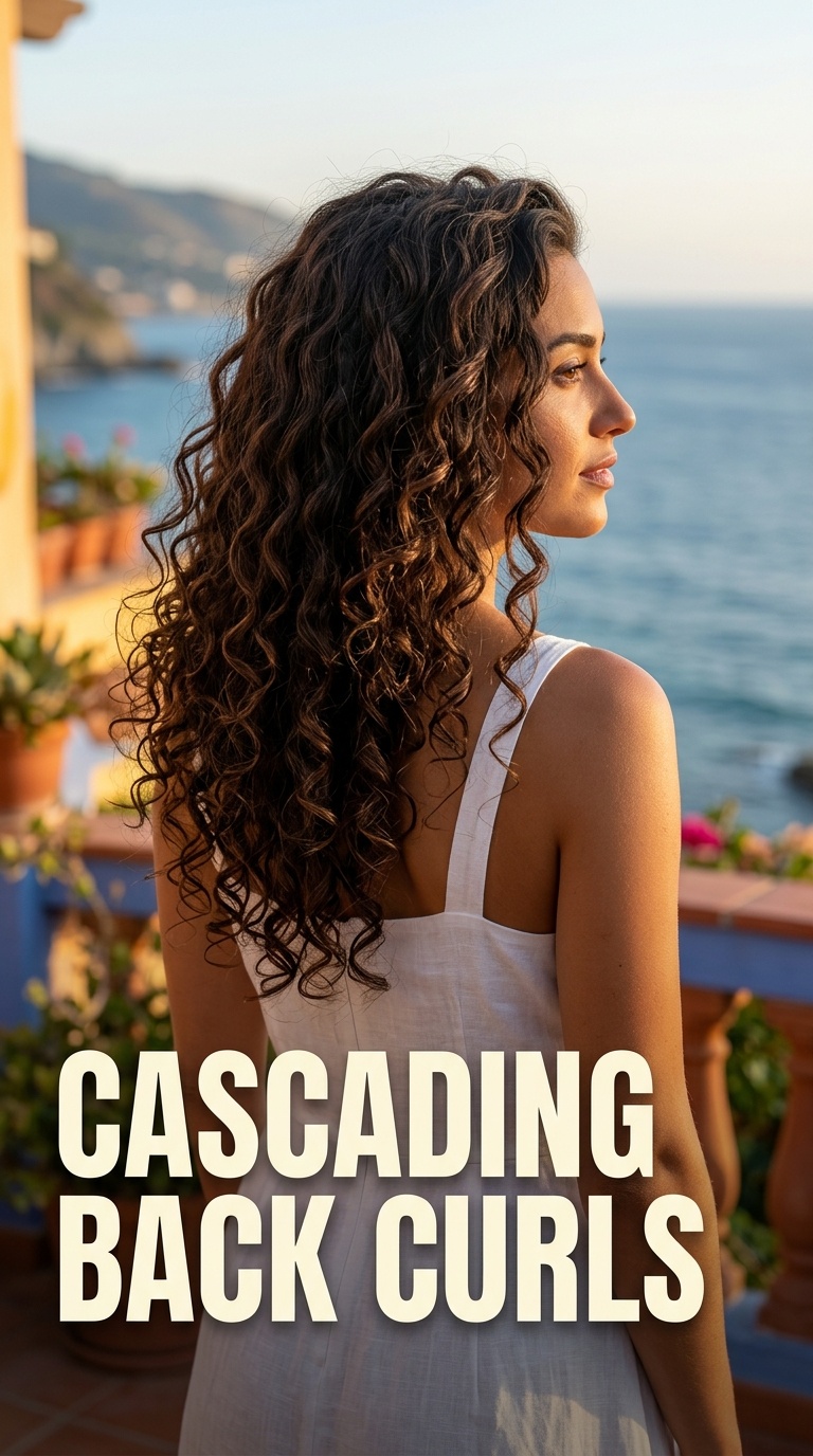 Cascading Back Curls