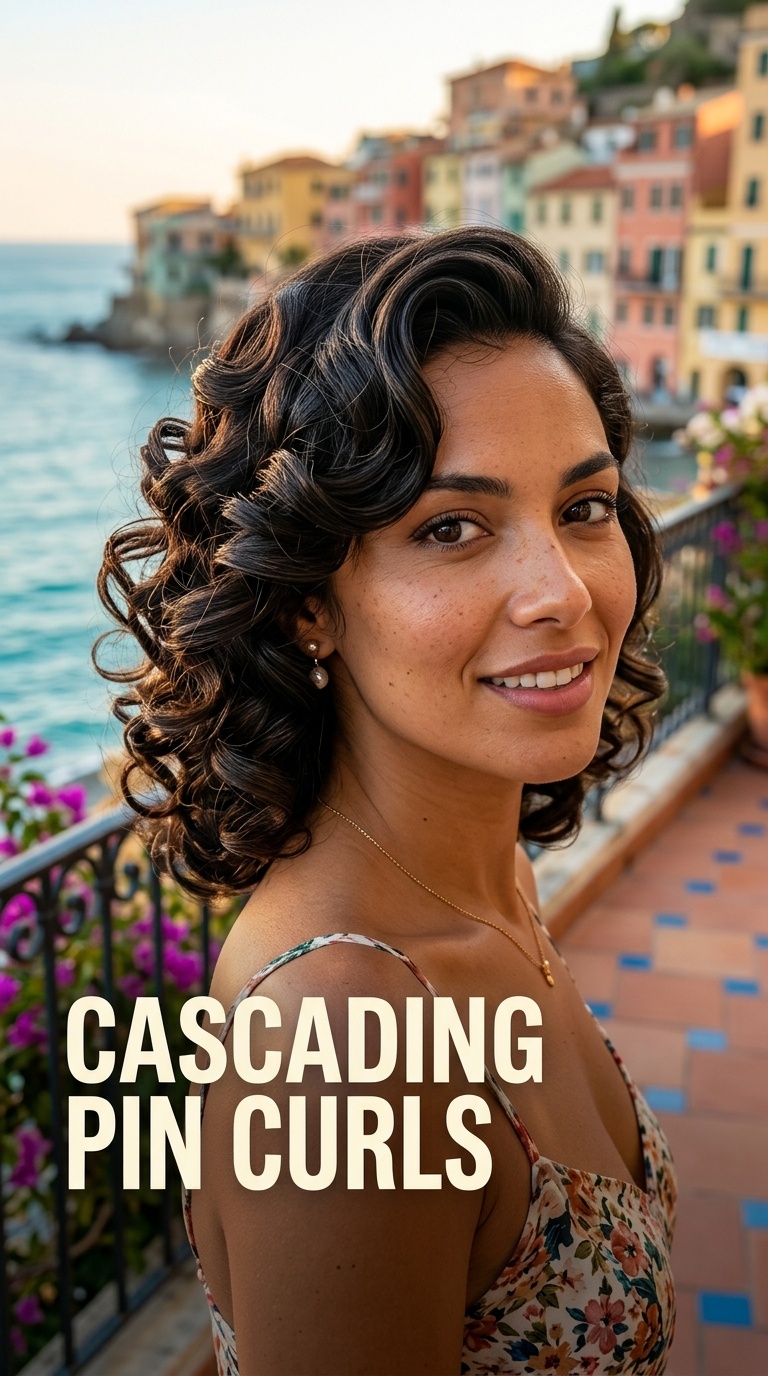 Cascading Pin Curls