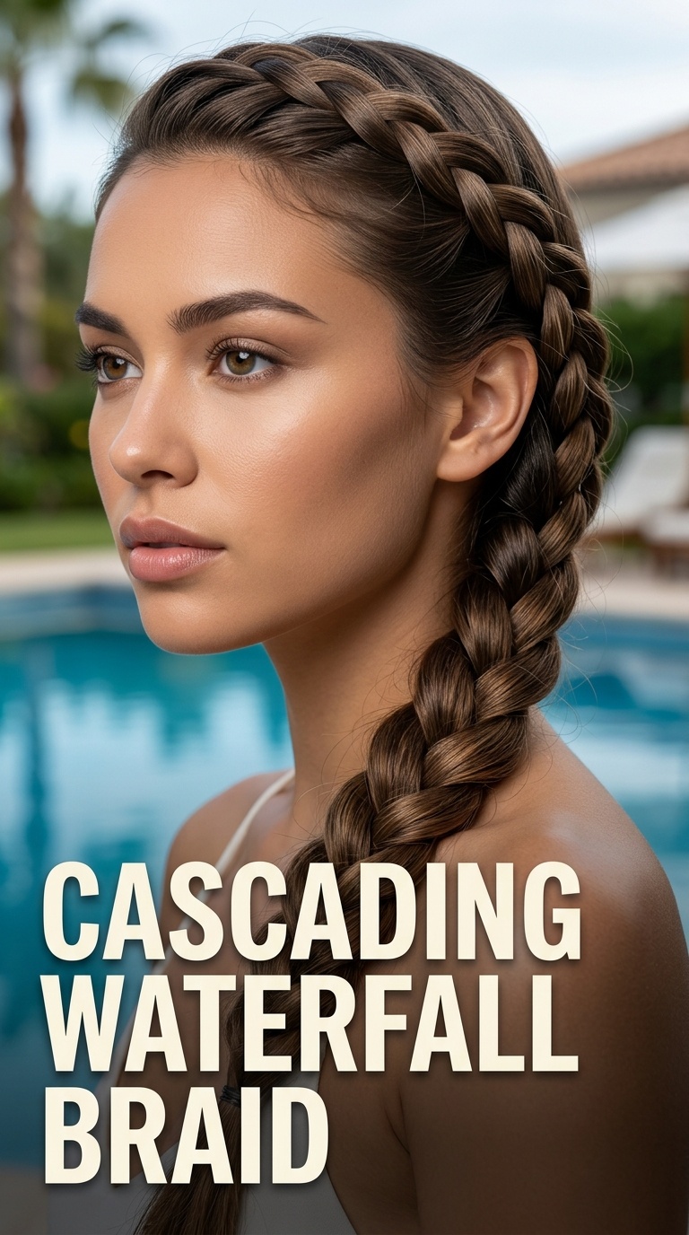 Cascading Waterfall Braid
