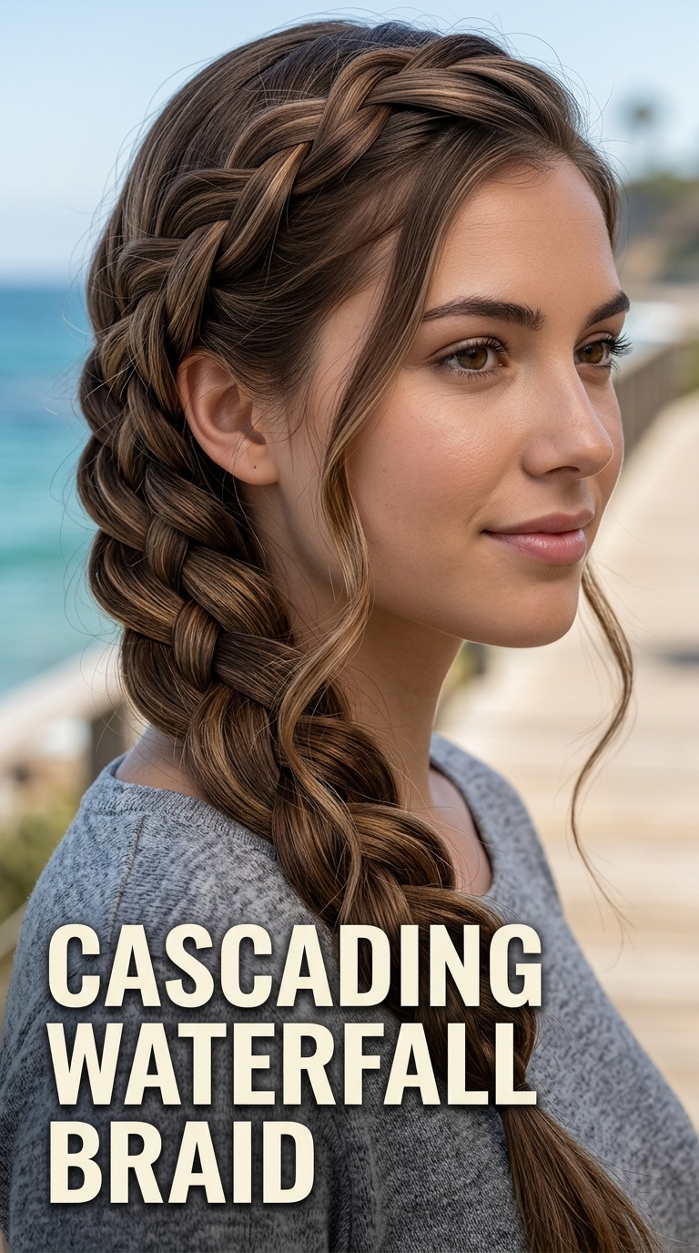 Cascading Waterfall Braid