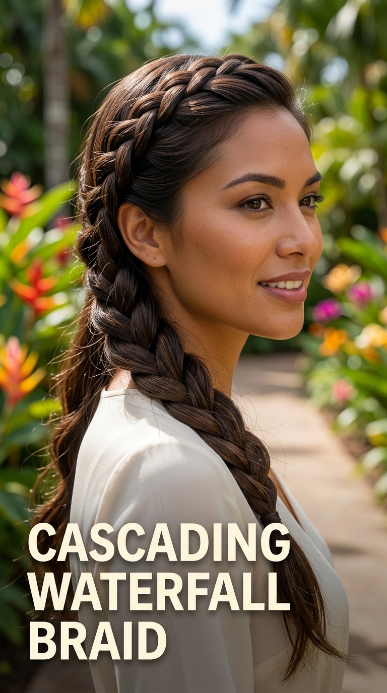 Cascading Waterfall Braid