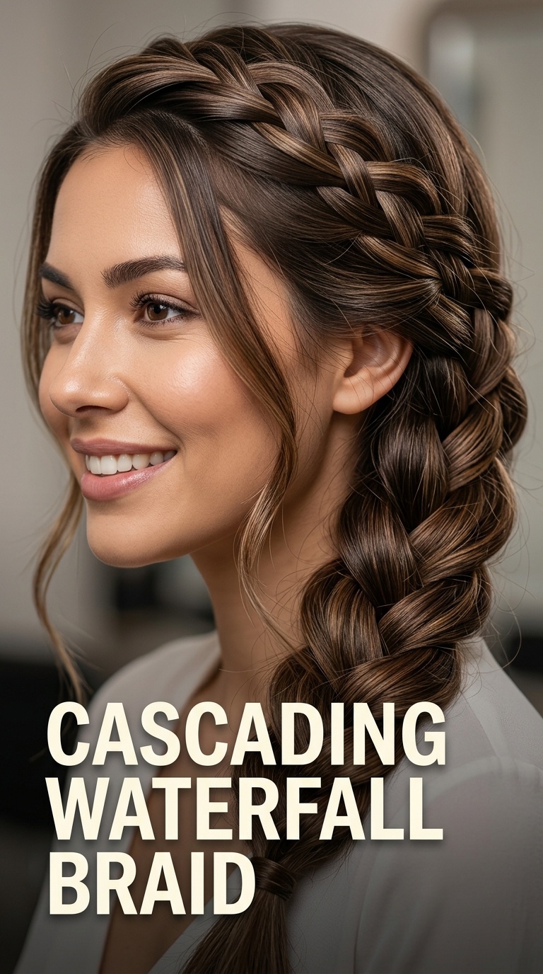 Cascading Waterfall Braid