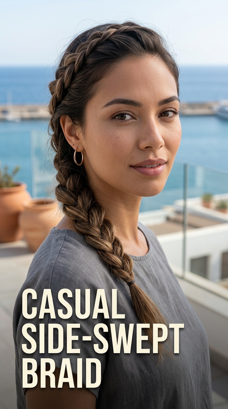 Casual Side-Swept Braid