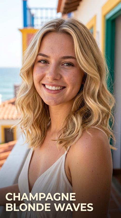 Champagne Blonde Waves