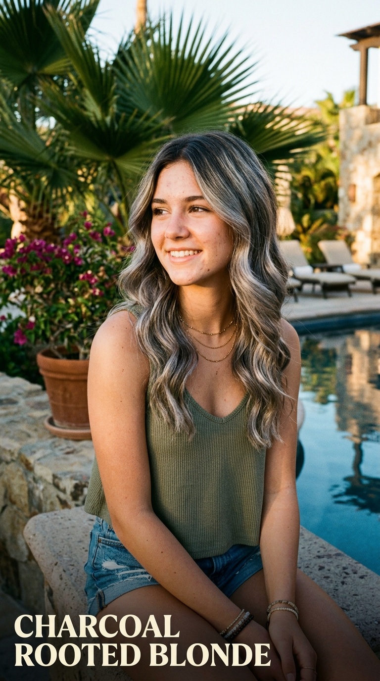 Charcoal Rooted Blonde