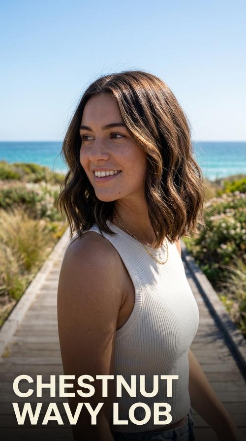 Chestnut Wavy Lob