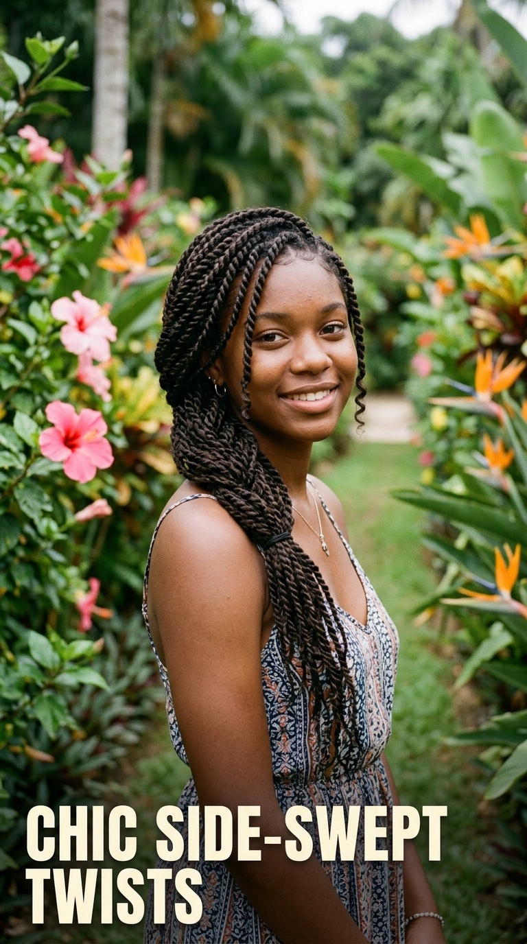 Chic Side-Swept Twists