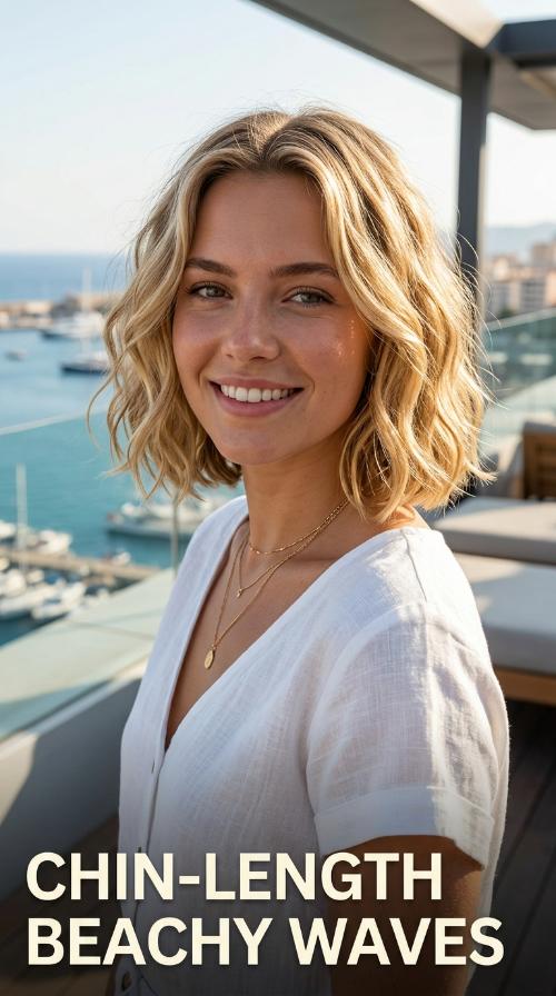 Chin-Length Beachy Waves