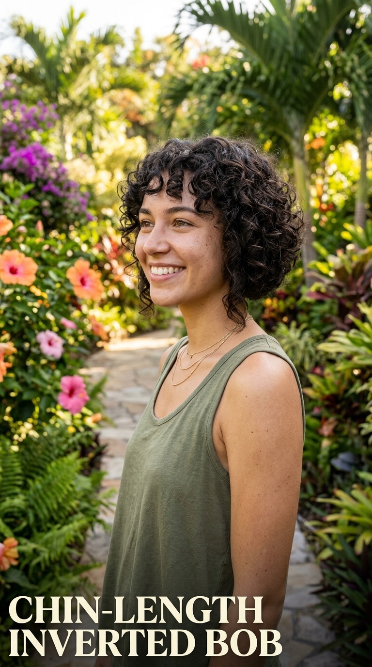 Chin-Length Inverted Bob