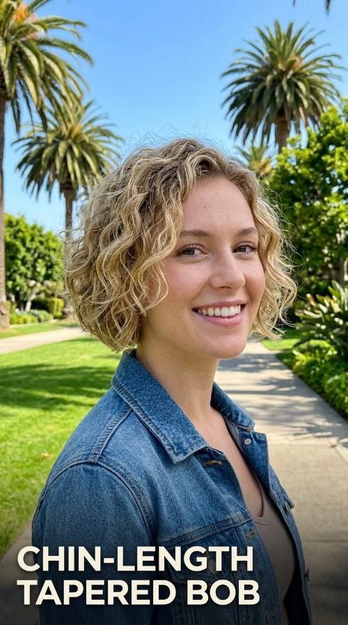 Chin-Length Tapered Bob