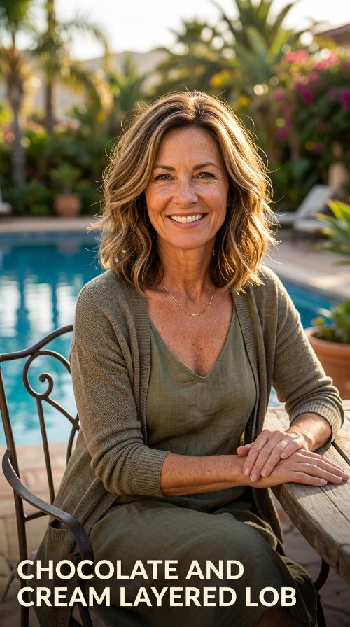 Chocolate and Cream Layered Lob