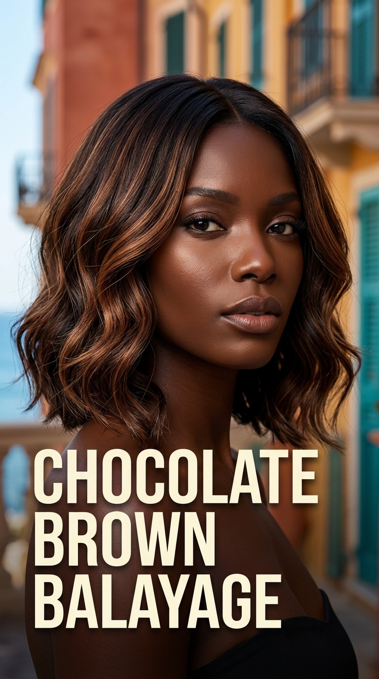 Chocolate Brown Balayage