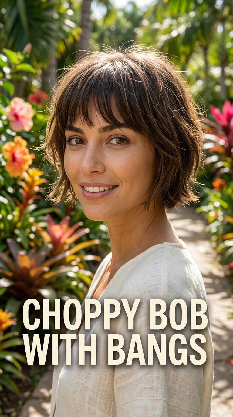 Choppy Bob with Bangs