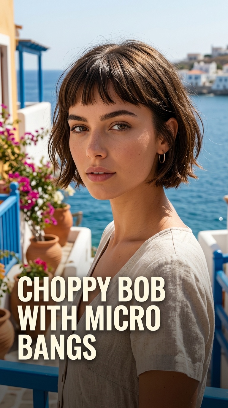 Choppy Bob with Micro Bangs