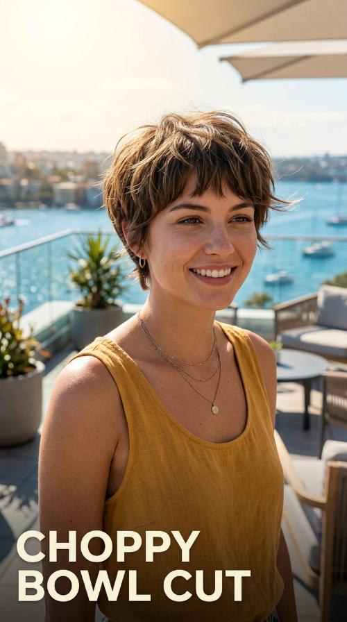 Choppy Bowl Cut