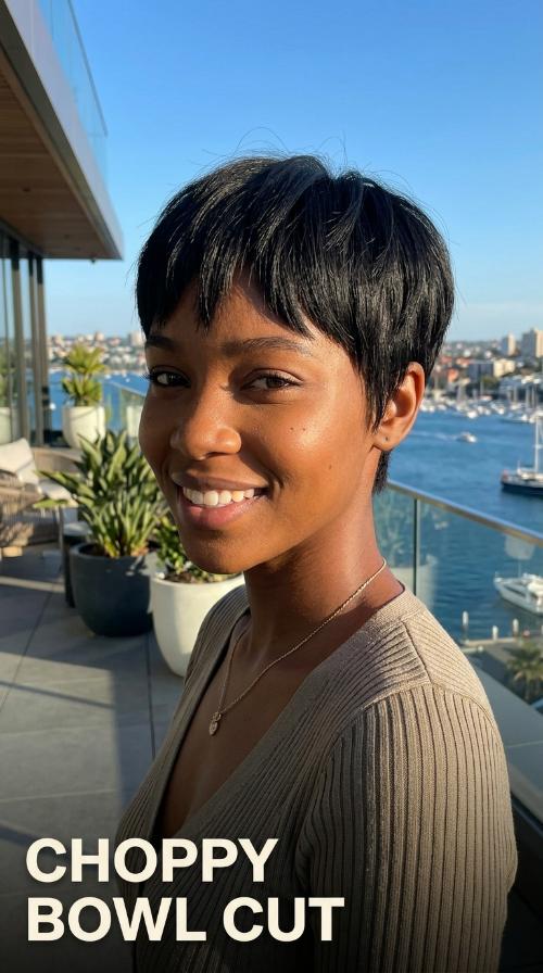 Choppy Bowl Cut