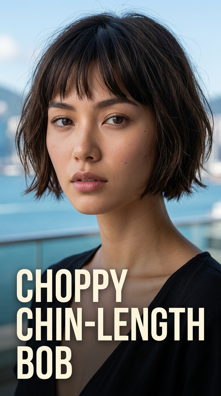 Choppy Chin-Length Bob
