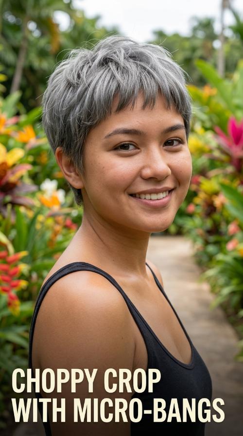 Choppy Crop with Micro-Bangs
