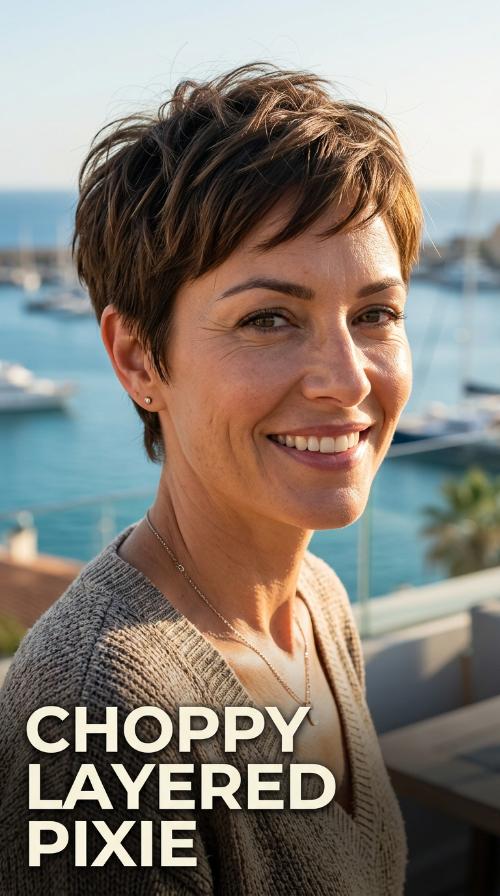 Choppy Layered Pixie