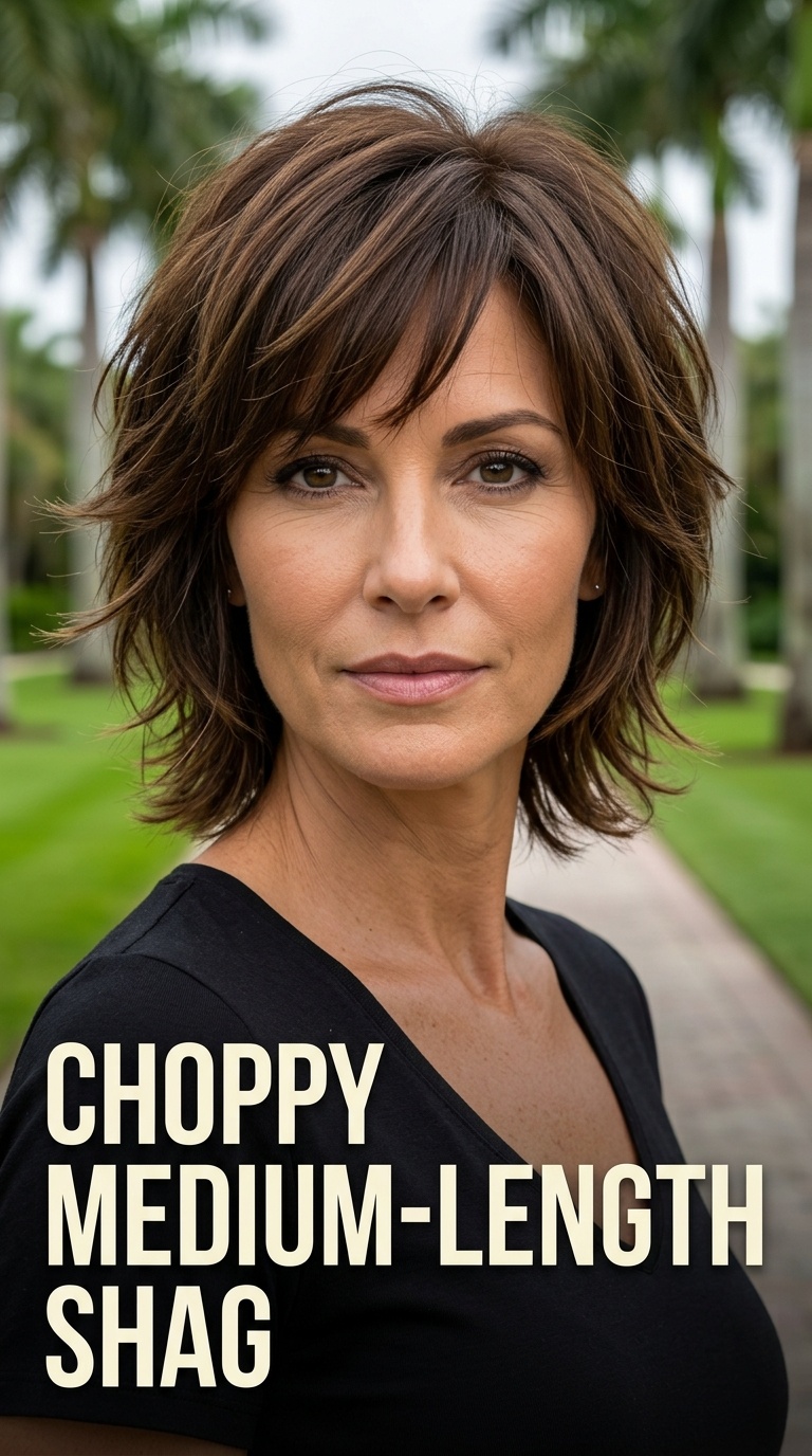 Choppy Medium-Length Shag