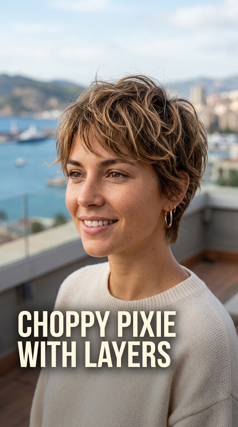 Choppy Pixie with Layers