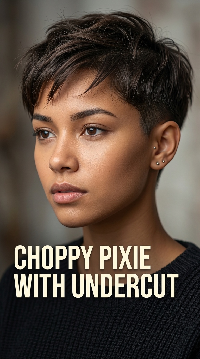 Choppy Pixie with Undercut