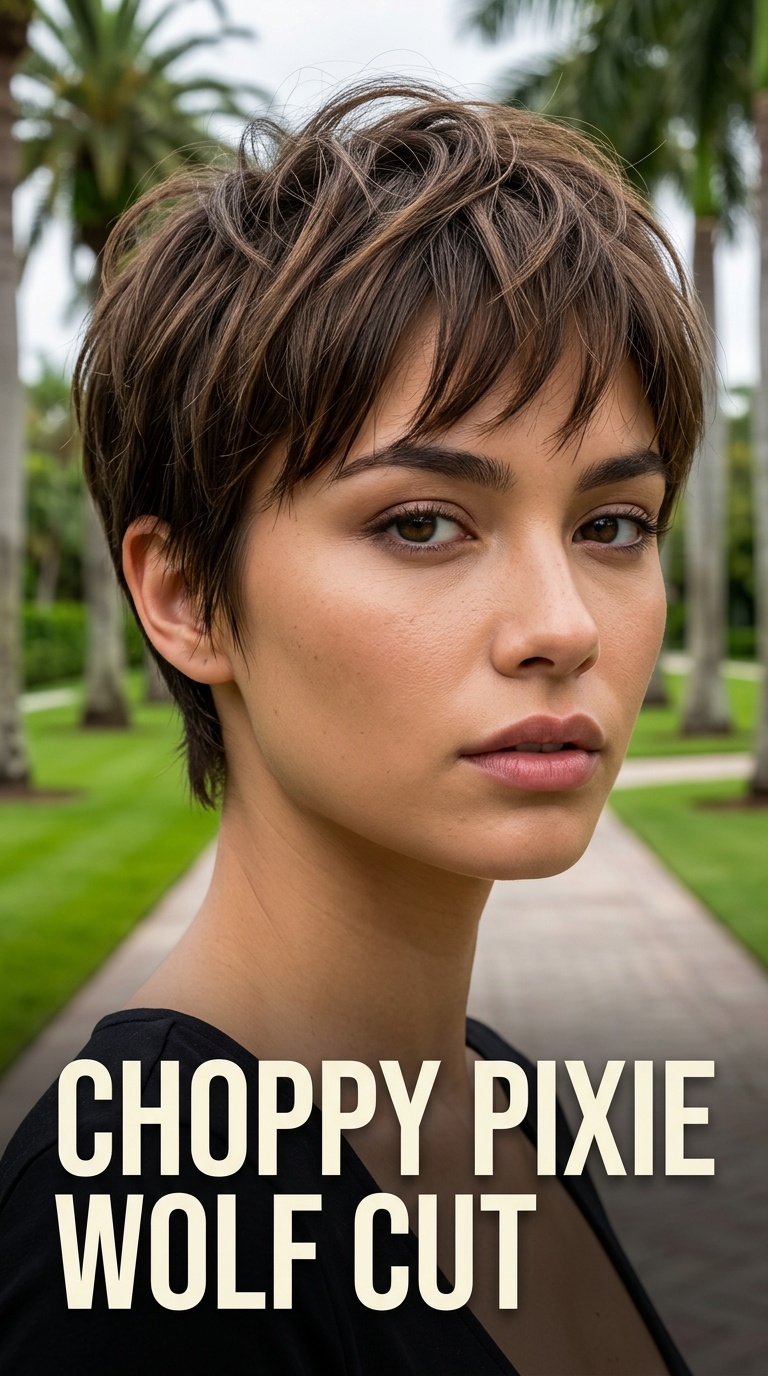 Choppy Pixie Wolf Cut