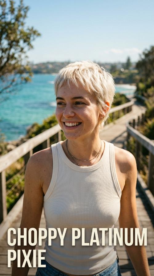 Choppy Platinum Pixie
