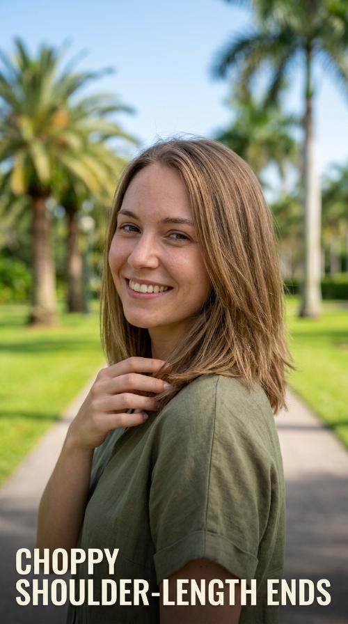 Choppy Shoulder-Length Ends