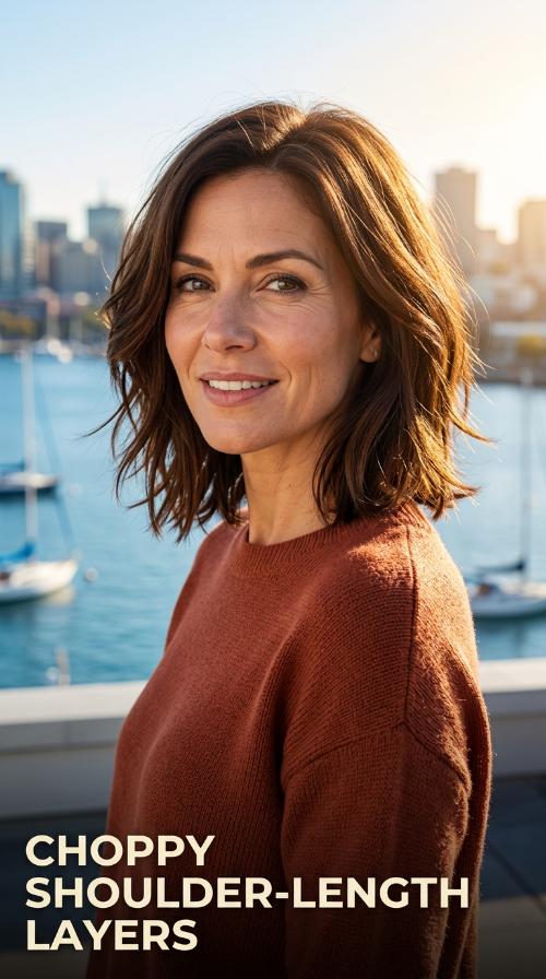 Choppy Shoulder-Length Layers