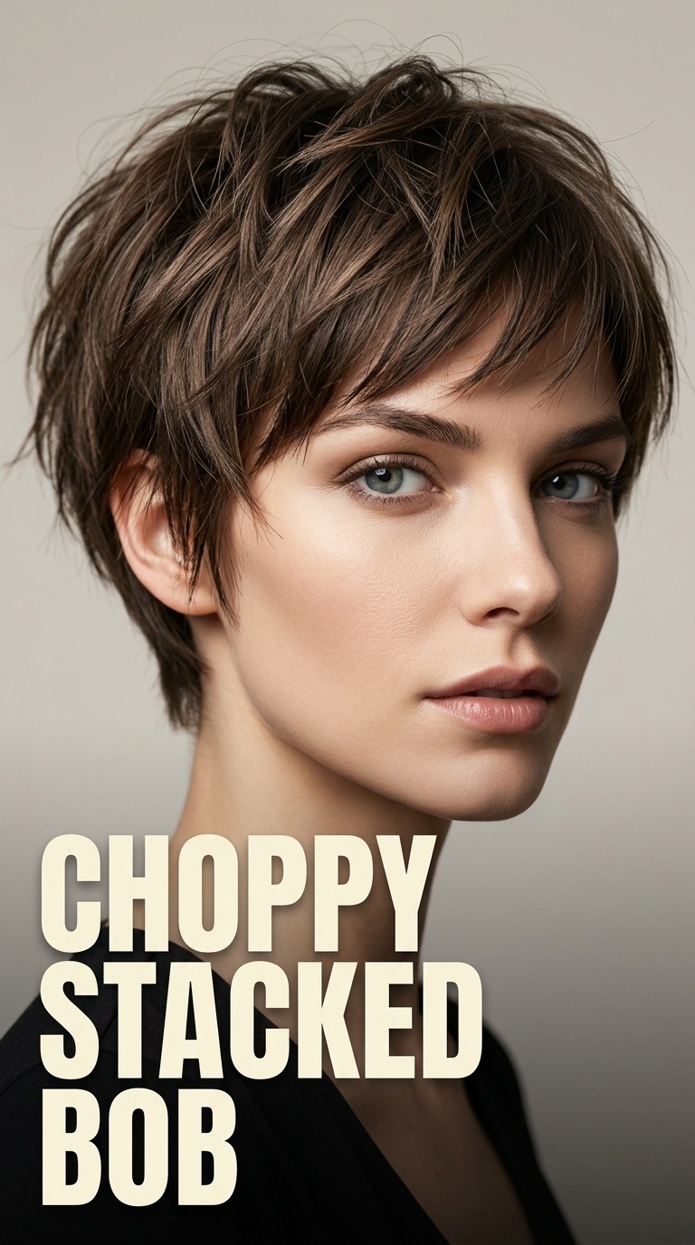 Choppy Stacked Bob