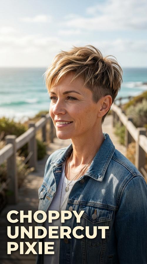 Choppy Undercut Pixie