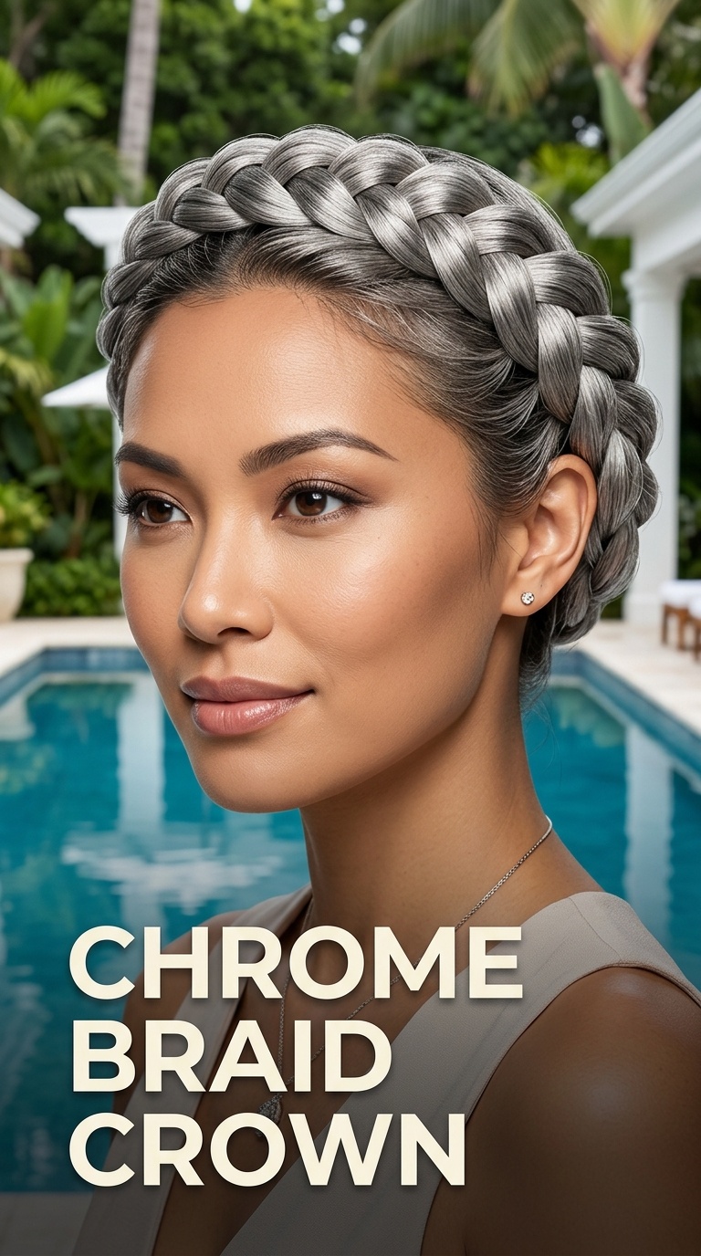 Chrome Braid Crown