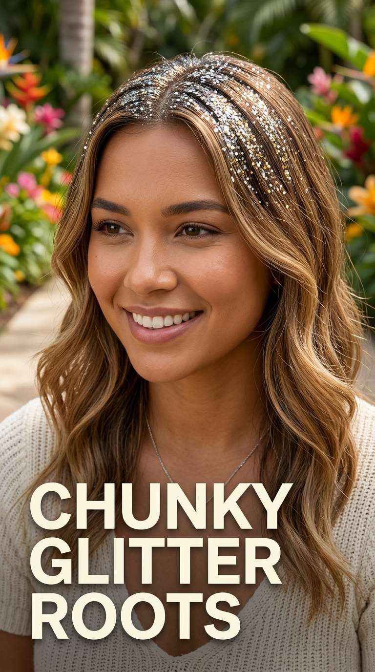 Chunky Glitter Roots