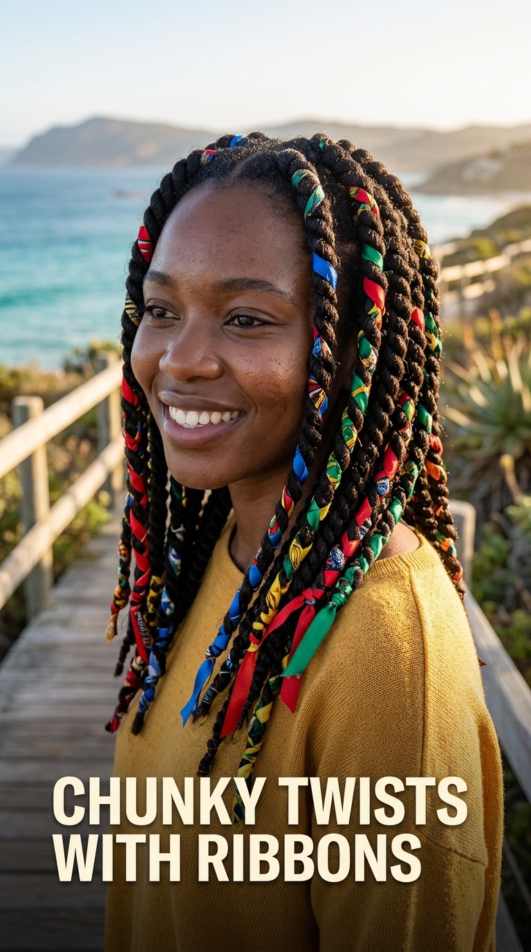 Chunky Twists with Ribbons
